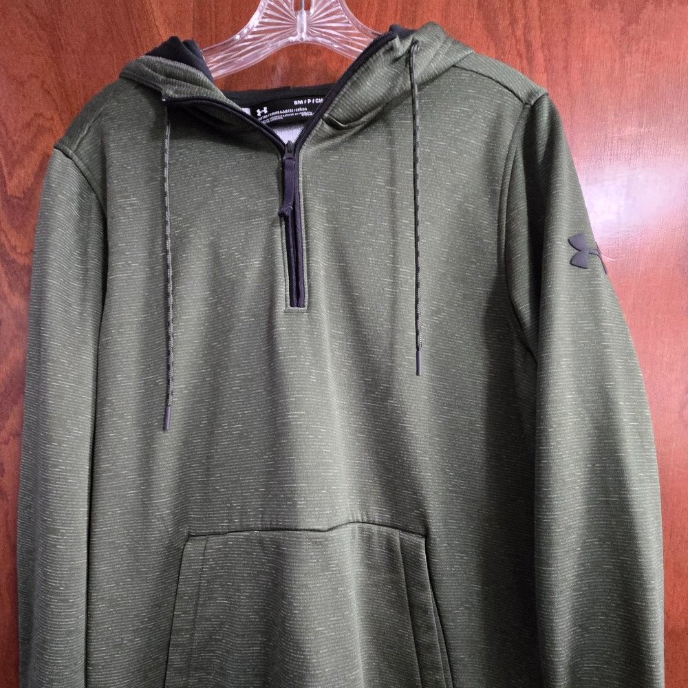 Under Armour Men's Hoodie, dark green - never worn